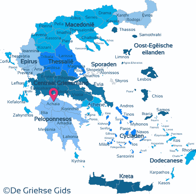 Map of Achaia