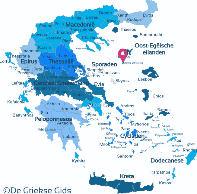 Map of Agios Efstratios