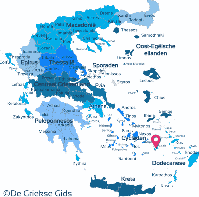 Map of Astypalaia