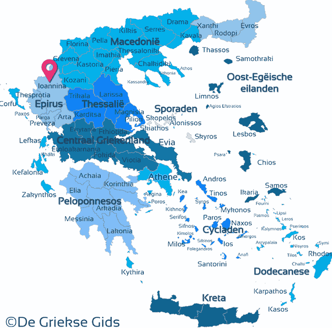 Map of Ioannina