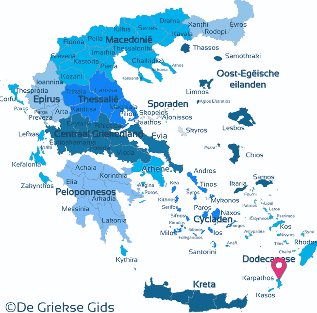 Map of Karpathos