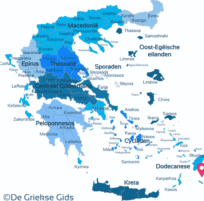 Map of Kastelorizo