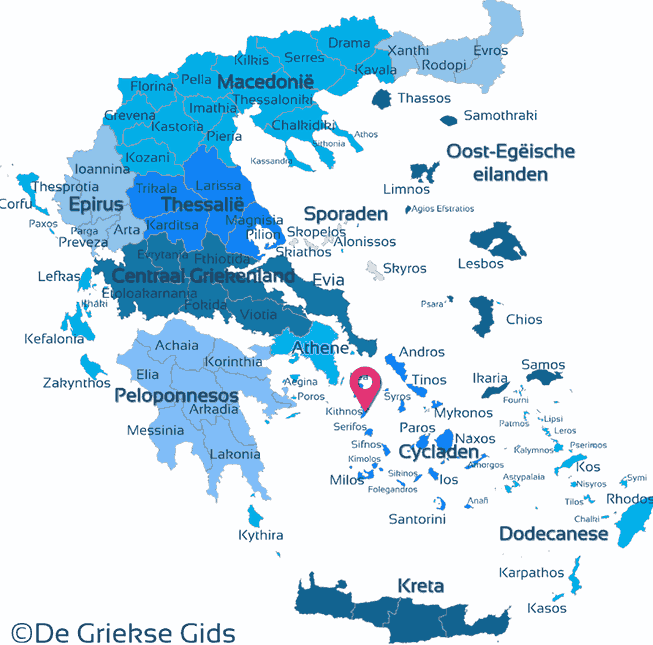 Map of Kythnos