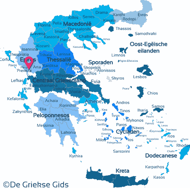 Map of Preveza