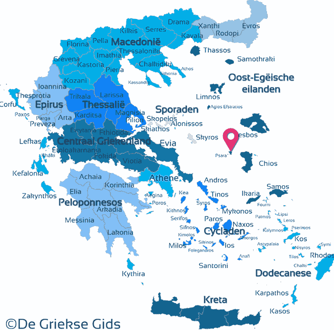 Map of Psara