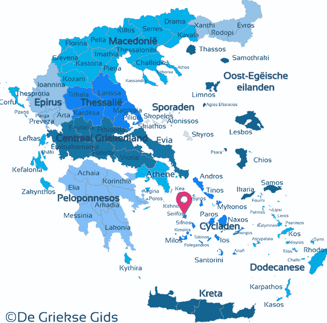 Map of Serifos