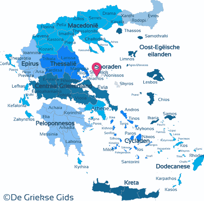 Map of Skopelos