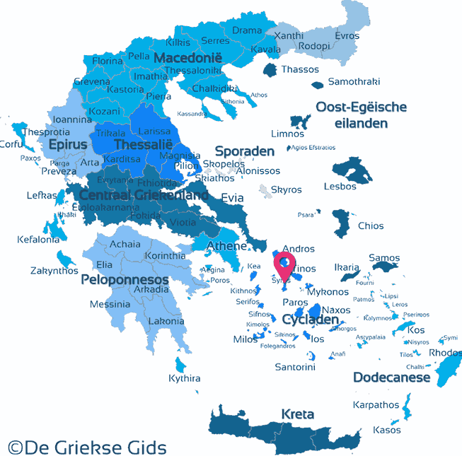 Map of Syros