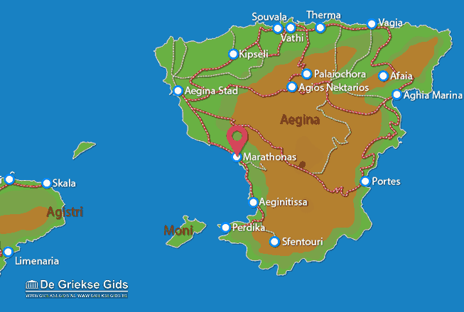 Map of Aeginitissa