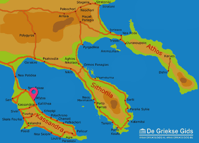 Map of Afytos