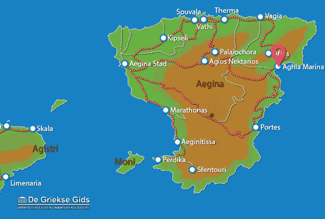 Map of Agia Marina