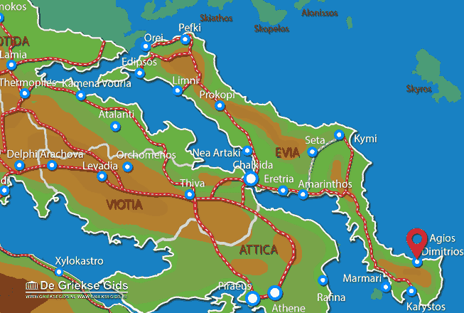 Map of Agios Dimitrios