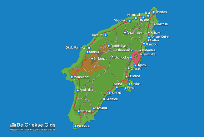 Map of Agia Agathi