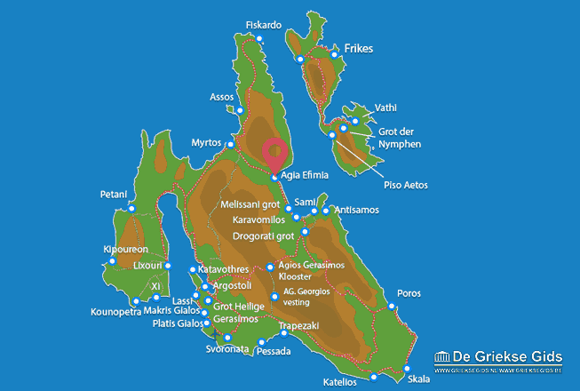Map of Agia Efimia