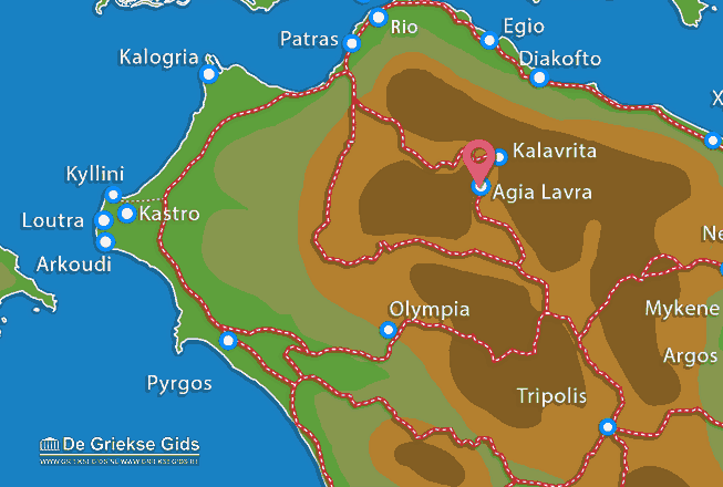 Map of Agia Lavra