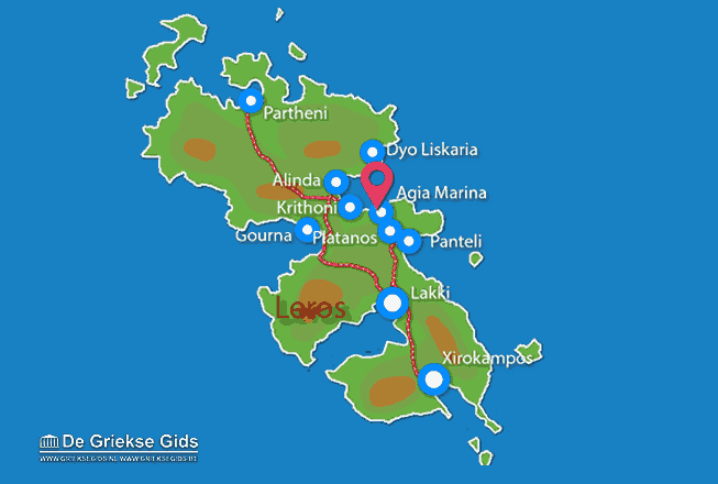 Map of Agia Marina
