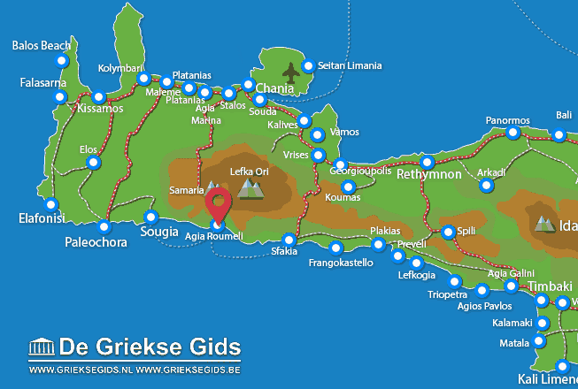 Map of Agia Roumeli