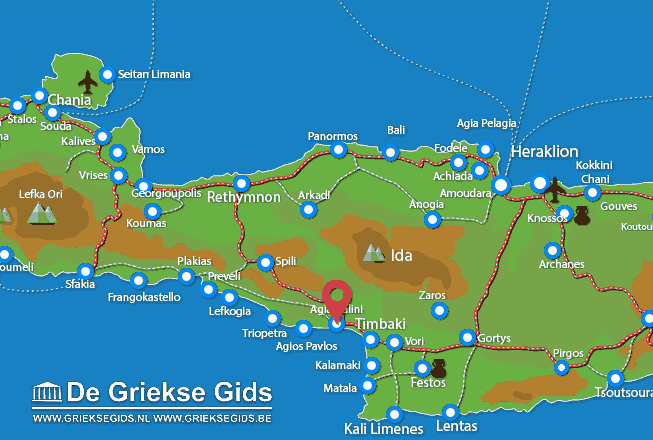 Map of Agia Galini