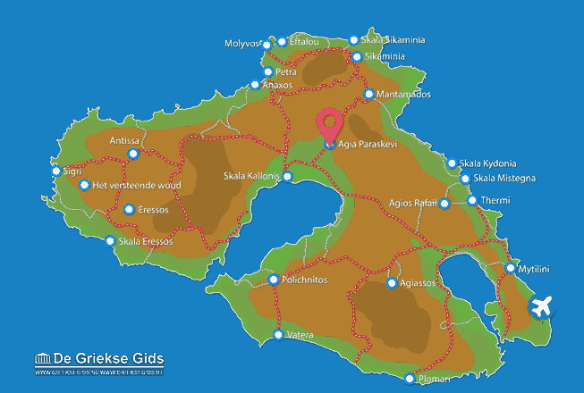 Map of Agia Paraskevi