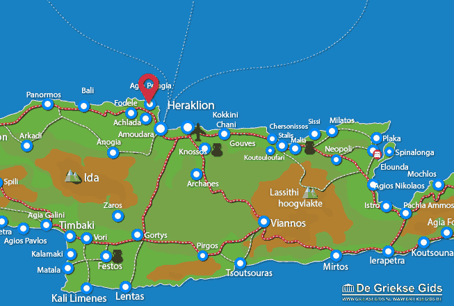 Map of Agia Pelagia