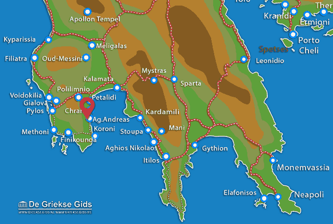 Map of Agios Andreas