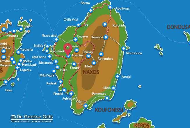 Map of Agios Arsenios