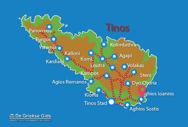 Map of Agios Ioannis Porto