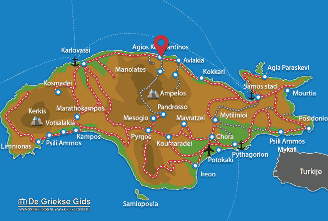 Map of Agios Konstantinos