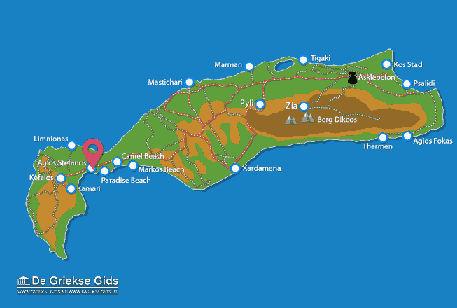 Map of Agios Stefanos