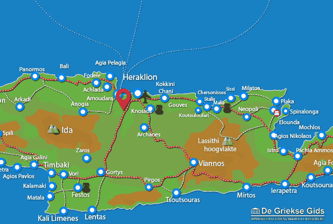 Map of Agios Thomas