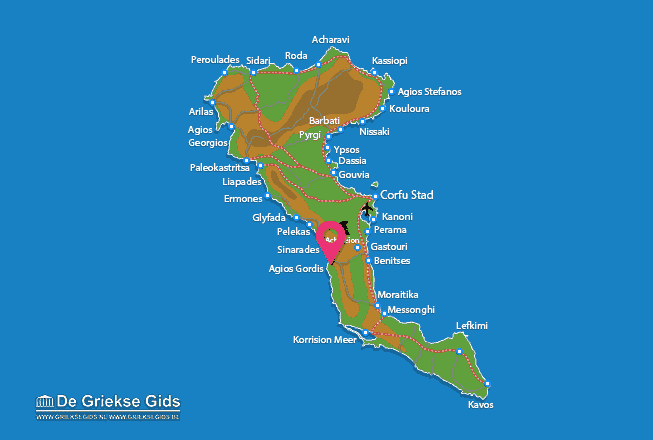 Map of Agios Gordis