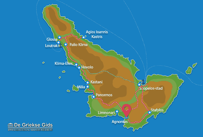 Map of Agnontas