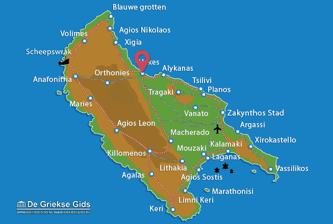 Map of Alykes