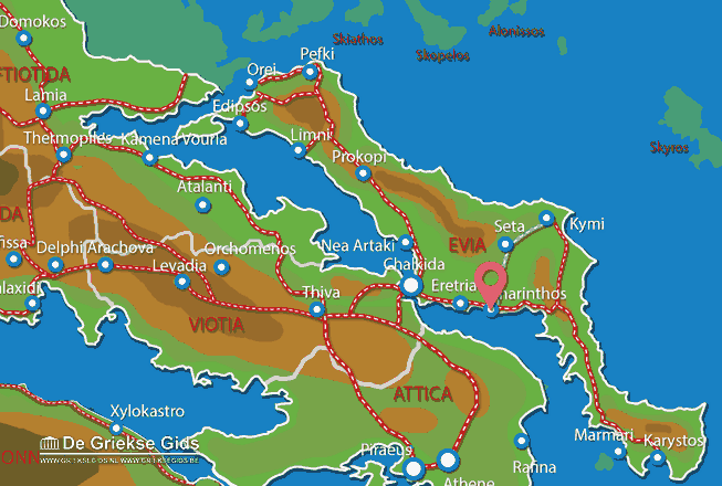 Map of Amarynthos