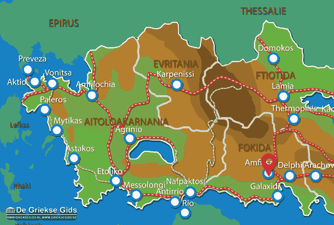 Map of Amfissa