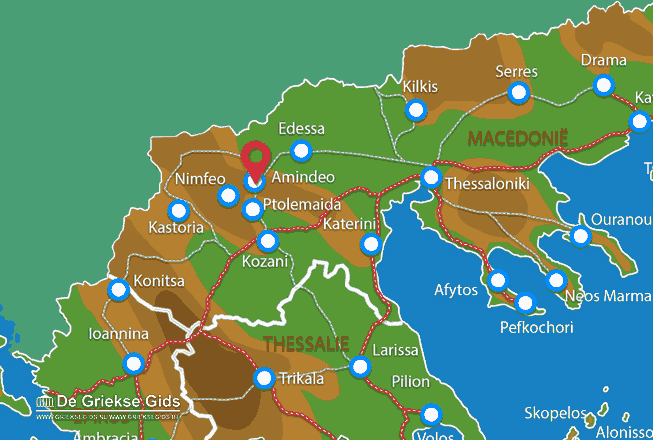 Map of Amindeo