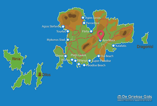 Map of Ano Mera