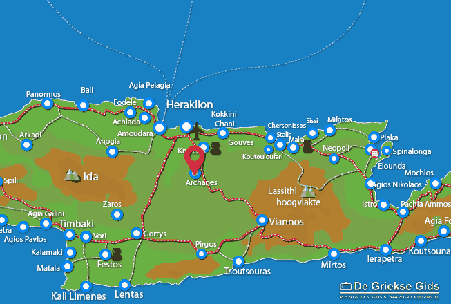 Map of Archanes