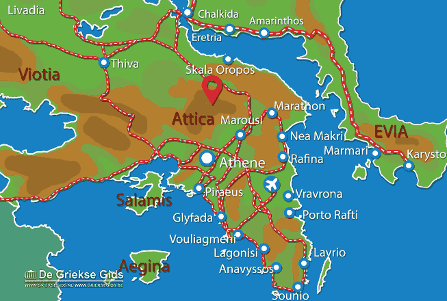 Map of Parnitha
