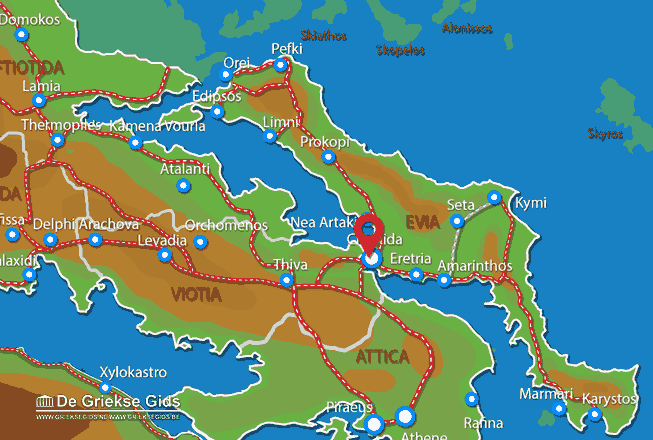 Map of Chalkis