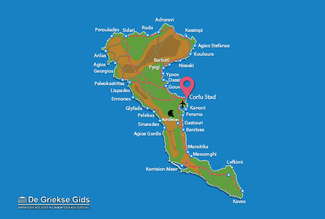 Map of Corfu town