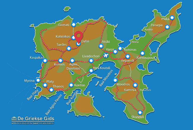 Map of Dafni