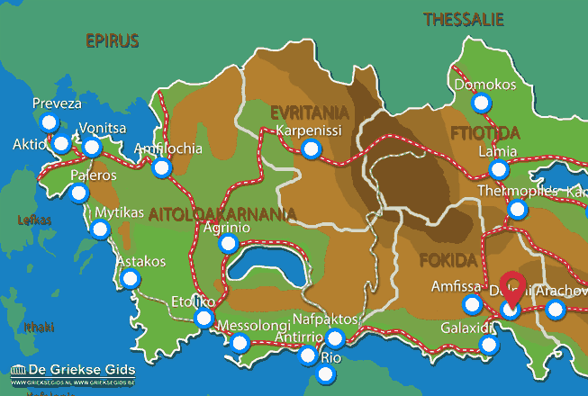 Map of Delphi