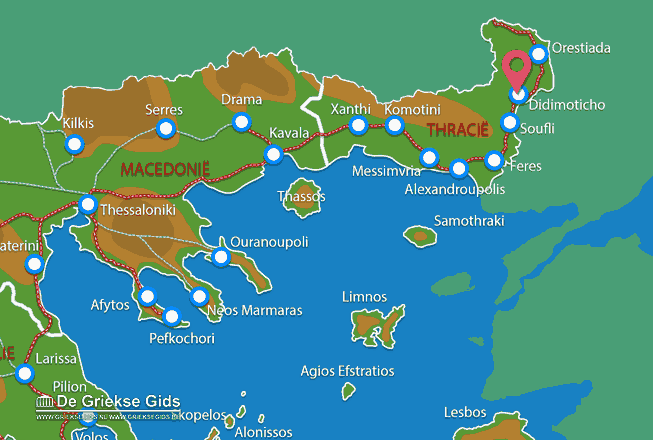 Map of Didimoticho