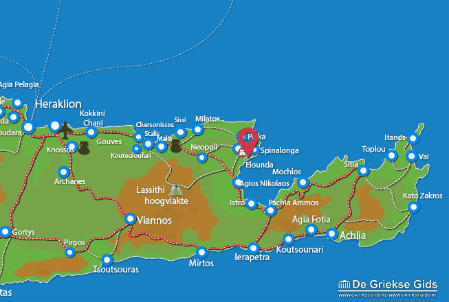 Map of Elounda