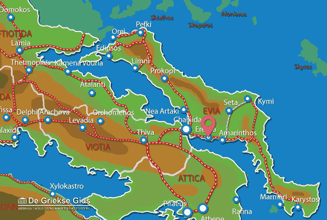 Map of Eretria