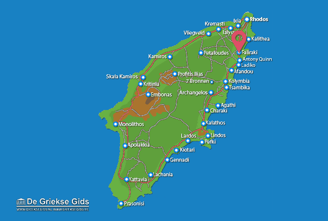 Map of Faliraki