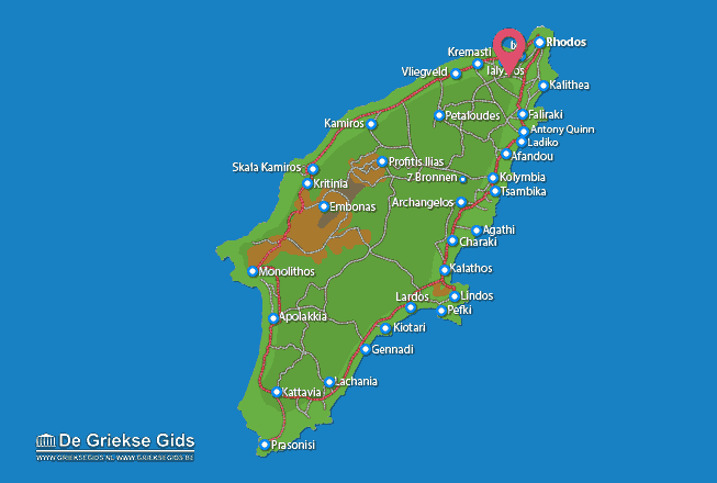 Map of Filerimos