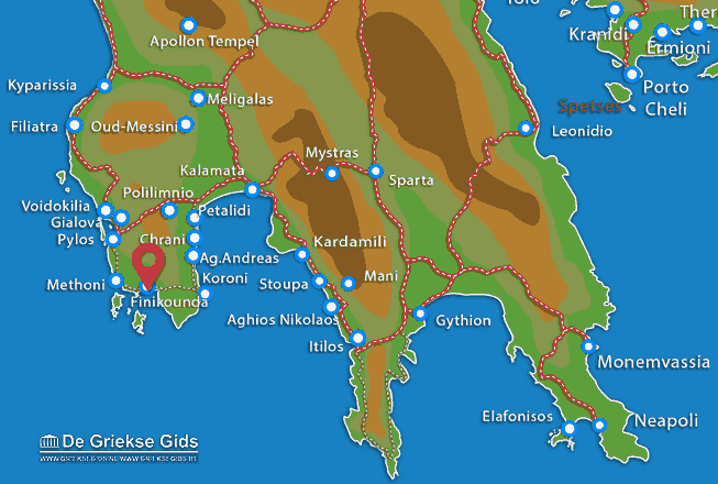 Map of Finikounda