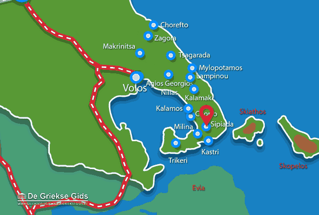 Map of Tzasteni Pelion